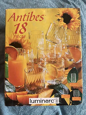 Buy Vintage Retro 70's 80's - Luminarc Antibes - 18 Drinking Glasses -  • 18£