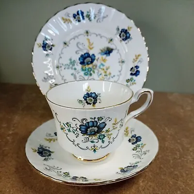 Buy Vintage Royal Stafford 'Argyle' Pattern, Tea Cup, Saucer & Plate Trio • 4.95£