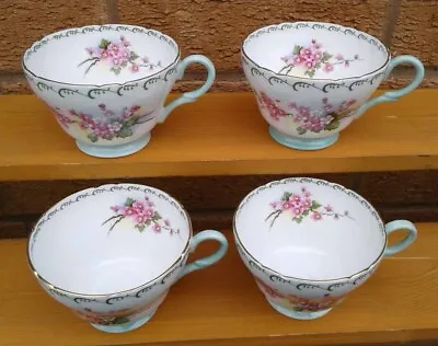Buy 4 Shelley “pink Flowers” Tea Cups. • 14.99£