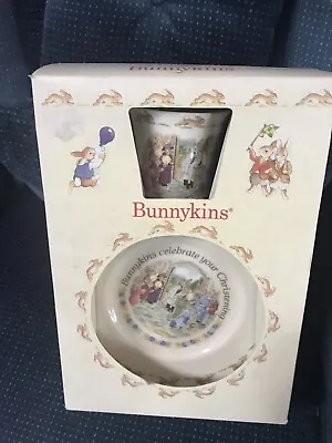Buy Royal Doulton BunnyKins CHRISTENING Set Plate And Mug... Boxed As New • 14.46£
