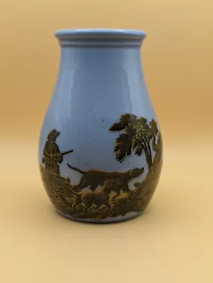 Buy 1900's? Antique English Prattware Pottery Transferware Blue Potted Meat Jar Vase • 50£