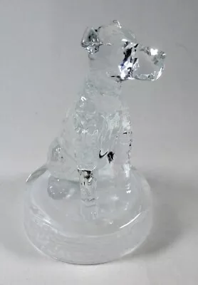 Buy Clear Glass Crystal Dog Hound Terrier Paperweight Figurine 5.5” Or 15cm • 11.95£