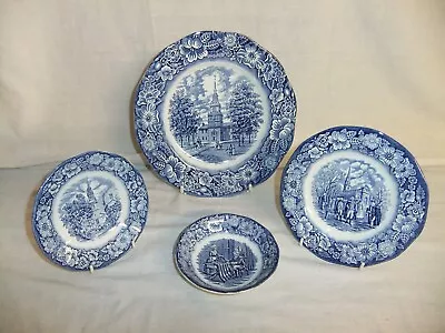 Buy C4 Staffordshire Pottery England - Liberty Blue - Historic Colonial Scenes 3A5A • 5£