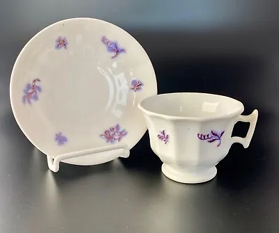 Buy Antique Adderly CHELSEA WARE GRANDMOTHER'S WARE Purple Cup & Saucer Set A • 14.18£