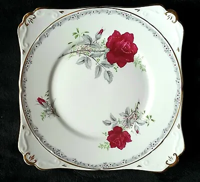 Buy Royal Stafford Bone China Pottery Roses To Remember Sandwich Cake Plate 21.5 Cm • 4.99£