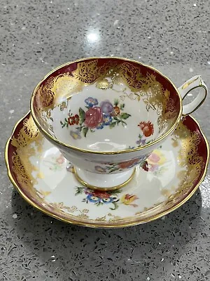 Buy Beautiful Hammersley Queen Anne Shape Footed Tea Cup & Saucer.  Excellent Cond. • 60£