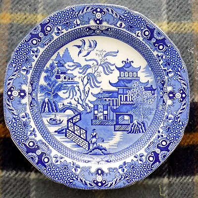 Buy Vintage Burleigh Ware Blue & White Willow Pattern Side Plate • 3.25£