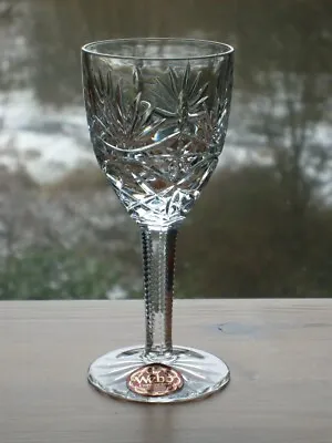 Buy A Thomas Webb Continental Lead Crystal Cut Glass Wine Glass (1 Of 4 Available) • 8£