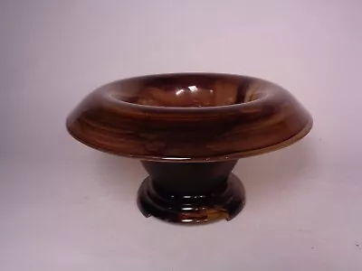 Buy Davidson Amber Cloud Glass Vase Frog Stand Flower Bowl Centerpiece • 9.99£