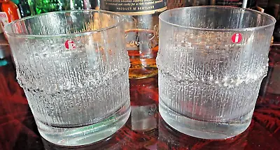 Buy 2 Iittala Niva Finnish Old Fashioned Cocktail Glasses Perfect With Labels • 85£
