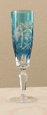 Buy Nachtmann AJKA Bohemian Azur Light Blue Crystal Champagne Traube Glass 8 1/2  • 91.88£