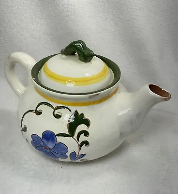 Buy Della Ware Earthenware Ceramic Teapot Laurita Made In The USA • 59.53£