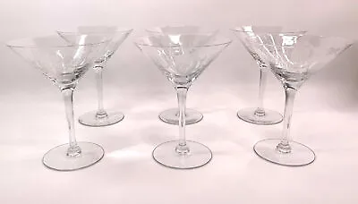 Buy Vintage Tiffin Franciscan Classic Champagne Martini Glasses Shawl Dancer • 127.57£