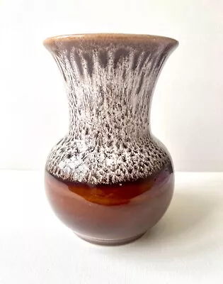 Buy Vintage Honiton Pottery Devon Vase Honeycomb Glaze 16cm Tall Excellent Condition • 7.99£