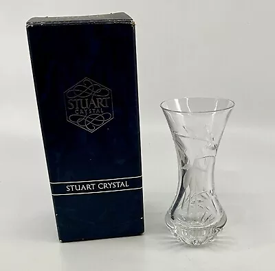 Buy Stuart Crystal  4 Inch Cascade Vase Sh8 • 8.99£