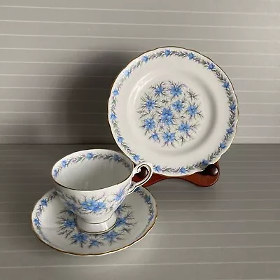Buy Tuscan Love In The Mist Blue Bone China Cup - Saucer - Side Plate X2 - 0821 • 5.99£