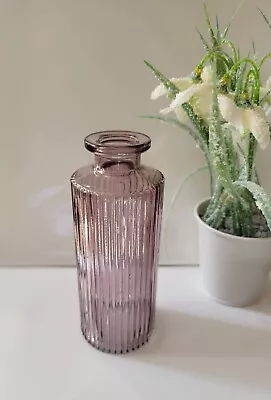 Buy Amethyst Glass Bottle Bud Vase • 3.35£