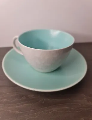 Buy Poole Pottery Ice Green And Seagull Small Demi Tasse Coffee Cups And Saucers • 12.99£