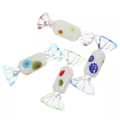 Buy  4 Pcs Glass Candy Figurines Home Decor Vintage Ornament Stained Ornaments • 11.99£