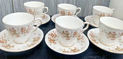 Buy Set Of 6 AVON Bone China  Tea Cups & Saucers By Colclough • 15£