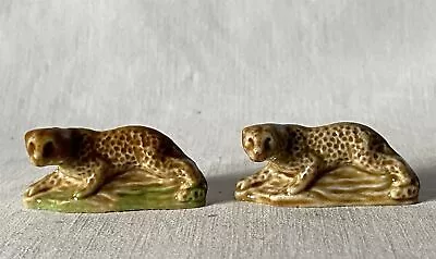Buy Vintage Identical Leopards Wade Whimsies Porcelain Ornaments Diff Colours • 3.95£