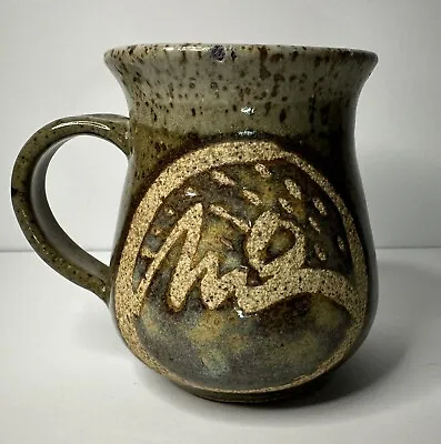 Buy Studio Art Mug /Green, Speckled /Ceramic Pottery / Vintage • 17.95£