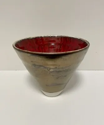 Buy Beautiful Hand Thrown Ceramic Bowl, Drippy Glaze, Christmas Gift • 15£