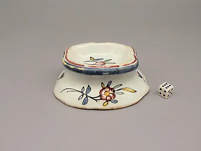 Buy 18thC Dutch Polychrome Delft Pottery Table Salt Circa 1760 • 225£