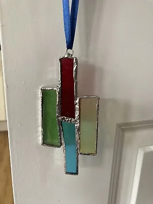 Buy Stained Glass Sun Catcher  Glass Art Window Bespoke Hanging Rainbow Hand Made • 10.99£