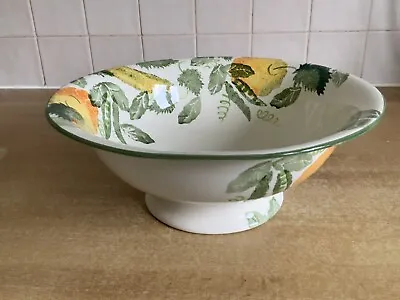 Buy Poole Handpainted Pottery - Calabash - 31.5 Cm Footed Fruit Bowl • 30£