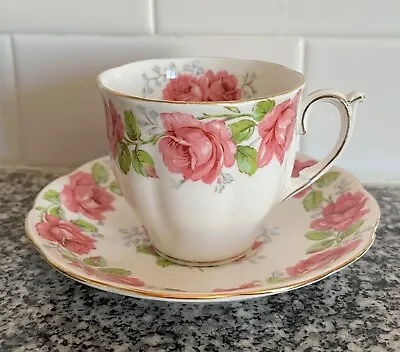Buy Vintage Lady Alexander Rose Queen Ann Fine Bone China England Tea Cup And Saucer • 14.20£