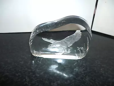 Buy Wedgwood Crystal Glass Paperweight  Duck In Flight • 10£