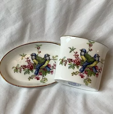 Buy Hammersley & Co Bone China Trinket Set Coin Plate And Card Holder • 24.99£