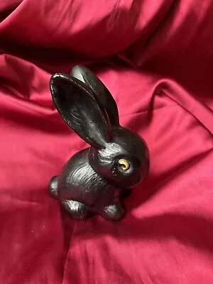Buy SylvaC 990 Snub Nose Bunny Rabbit In Black - Figurine 5  Tall • 5£