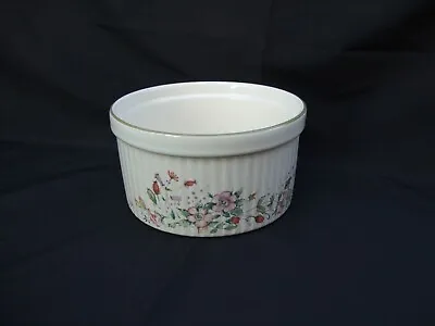 Buy Cloverleaf Vintage Ceramic Souffle Dish Cream/floral • 12£