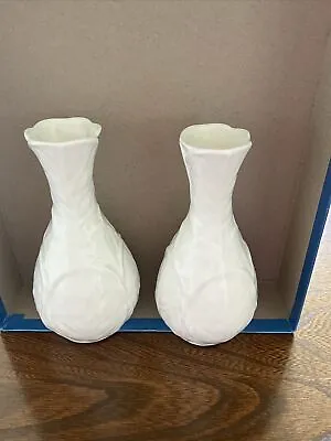 Buy Wedgewood White Bone China Bud/Stem Vase X 2 Countryware 14cm USED 🌹 • 19.99£