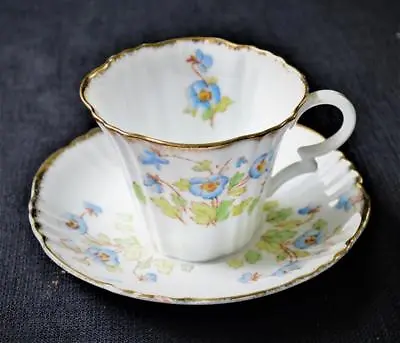 Buy 20s ROYAL ALBERT Fine China Crown Stamp England BLUE PANSY #8552 Set Cup &Saucer • 79.39£
