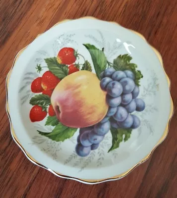Buy Argyle Bone China Decorative Plate/Dish With Fruits Design 4.5  Diameter • 2£