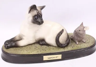 Buy Beswick 11 3/4  Long Siamese Cat & Mouse Ceramic  Figurine Watch It  Excellent • 17.99£