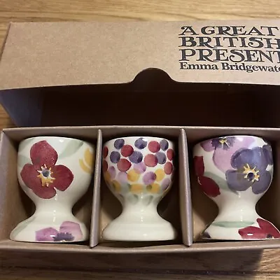 Buy Emma Bridgewater Easter Eggs Set Of 3 Egg Cups Boxed Gift New • 27.50£