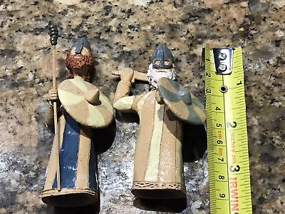 Buy Vintage Viking Handmade Pottery Pair Of Figurines • 15£