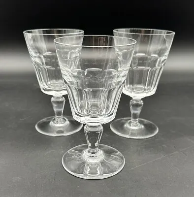 Buy Baccarat Crystal Set Of 3 Bretagne 5-1/4  Claret Wine Water Glasses Goblets EUC • 113.79£