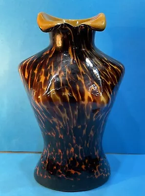 Buy Vintage Large 12  Hand Blown Art Glass Figural Women's Bust Torso Sculpture Vase • 38£