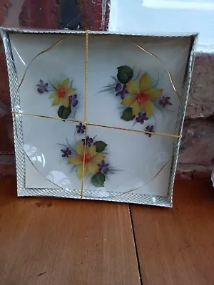 Buy Vintage Chance Boxed Glass Floral Plate • 6.99£