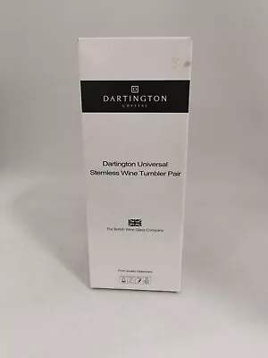 Buy Dartington Crystal Stemless Wine Tumbler Pair, Boxed, VGC (AN_7190) • 12£