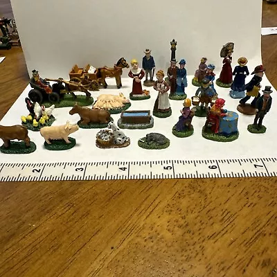 Buy Vintage IRL CHINA  Miniature Wagon People Figurines Early 2000’s - 24pcs • 28.39£
