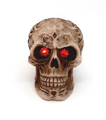 Buy Small Resin Skull With Red Eyes Decorative Ornament 5.5 Cm High Choose Design • 5.99£