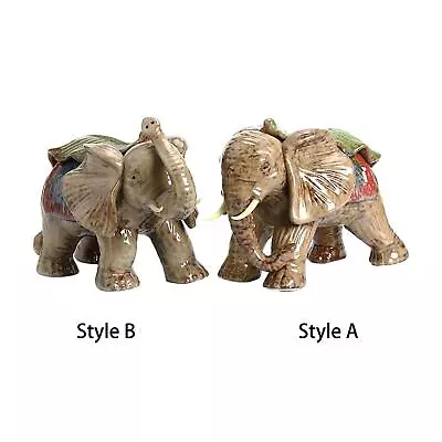 Buy Elephant Ornaments Home Decoration Craft Ceramic Sculpture For Living Room • 42.60£