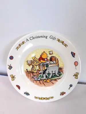Buy Royal Doulton Disney Winnie The Pooh Christening Gift Plate Collectable 20cm  • 10£