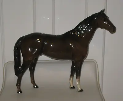 Buy Beswick Large Hunter Horse Figurine #1734 In Brown Gloss • 64.95£